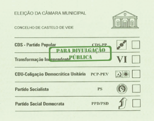 Boletim de Voto - Câmara Municipal