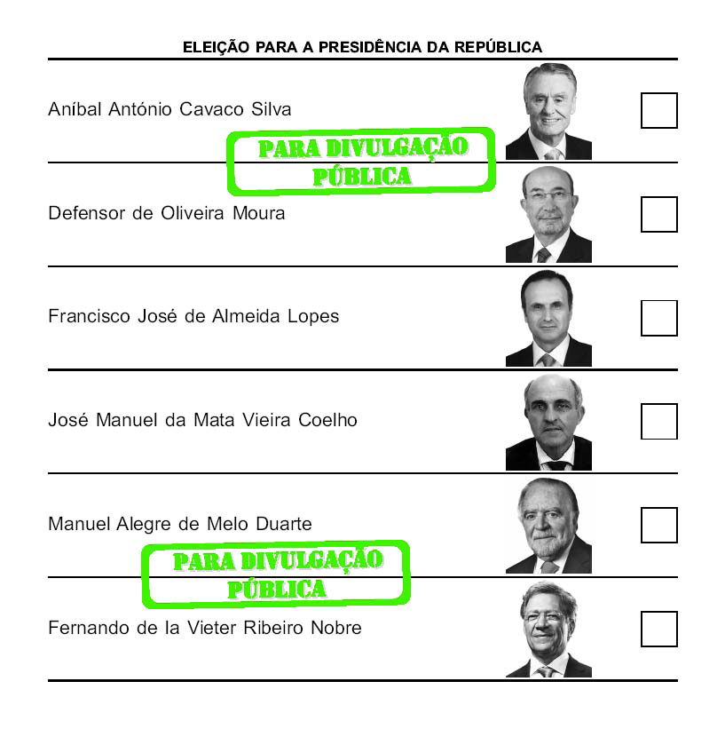 Boletim de Voto - Presidência da República